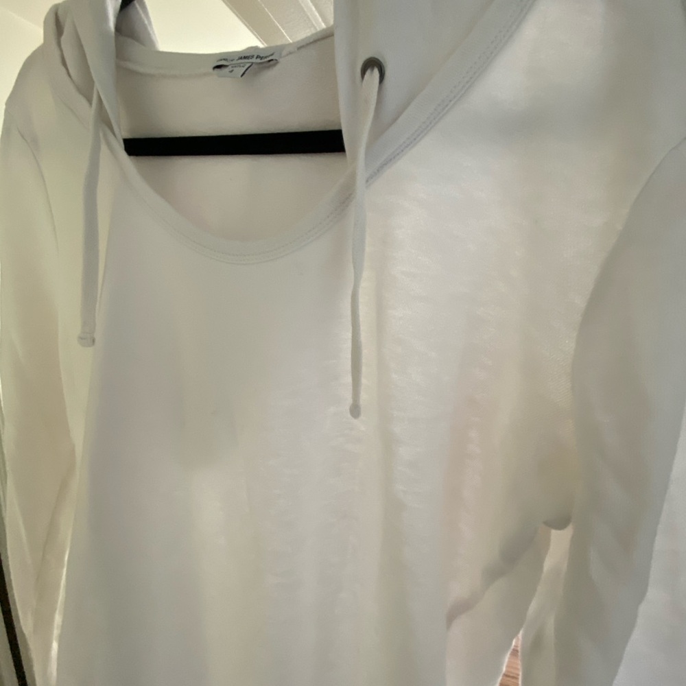 James Perse Classic Cream Hoodie